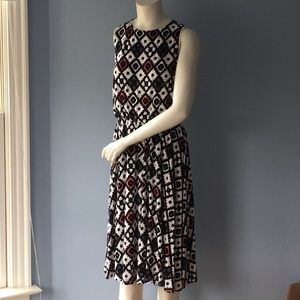 Loft Tribal Print Dress with AMAZING back detail